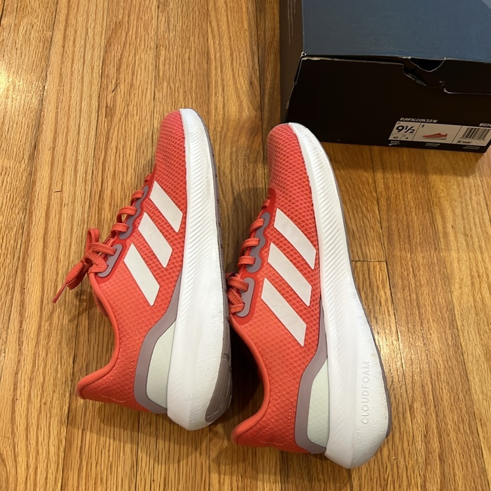 Adidas Women's Sneakers - Orange and white - Picture 5 of 9